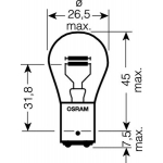 OSRAM Лампа двухнитиевая