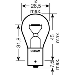 OSRAM Лампа однонитиевая